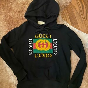 Black Gucci hoodie, size small